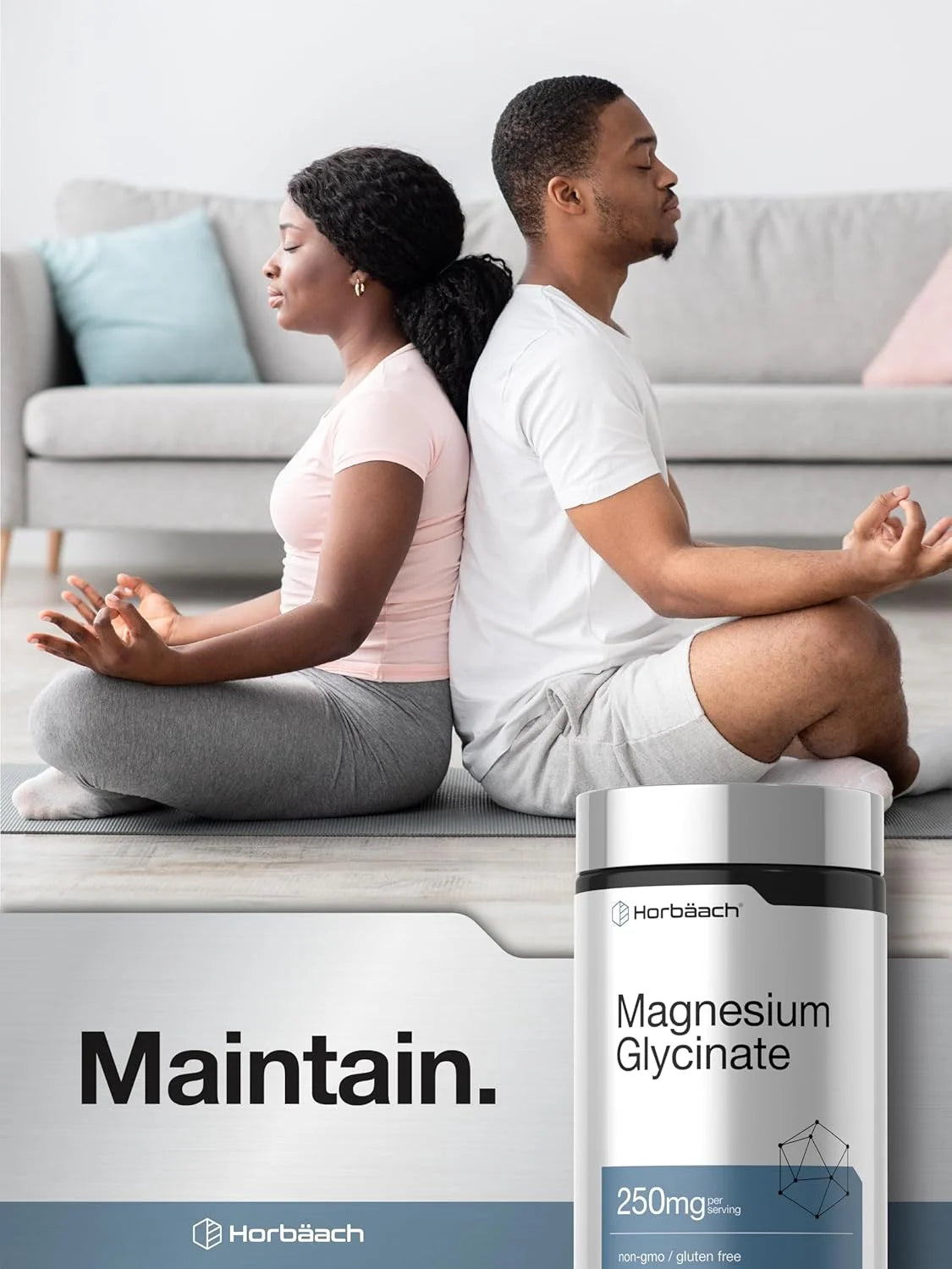 Magnesium Glycinate | 250Mg | 120 Softgels | Non-Gmo and Gluten Free Supplement | by