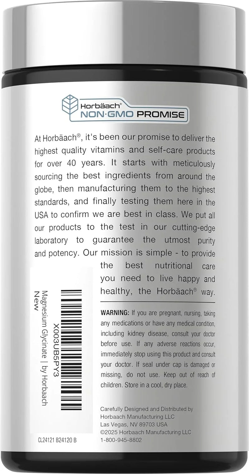 Magnesium Glycinate | 250Mg | 120 Softgels | Non-Gmo and Gluten Free Supplement | by
