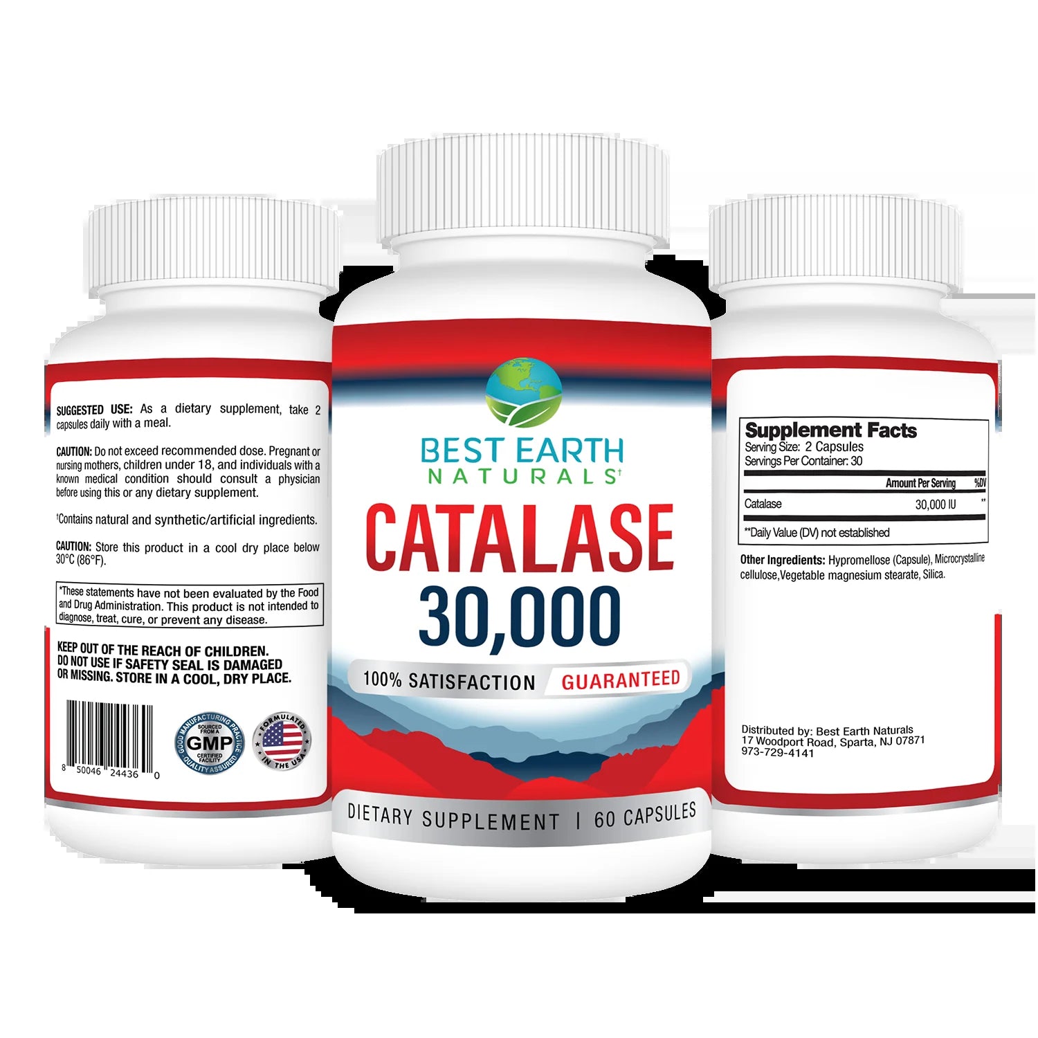 Catalase 30,000 by , Pure Catalase Antioxidant Enzyme for Men and Women, 60 Count