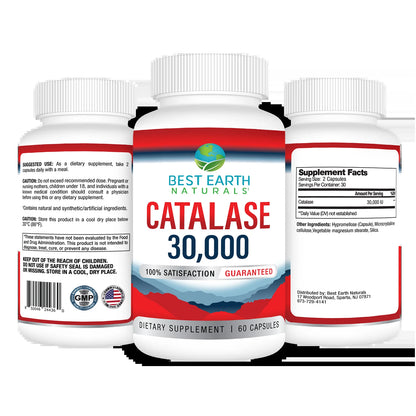 Catalase 30,000 by , Pure Catalase Antioxidant Enzyme for Men and Women, 60 Count