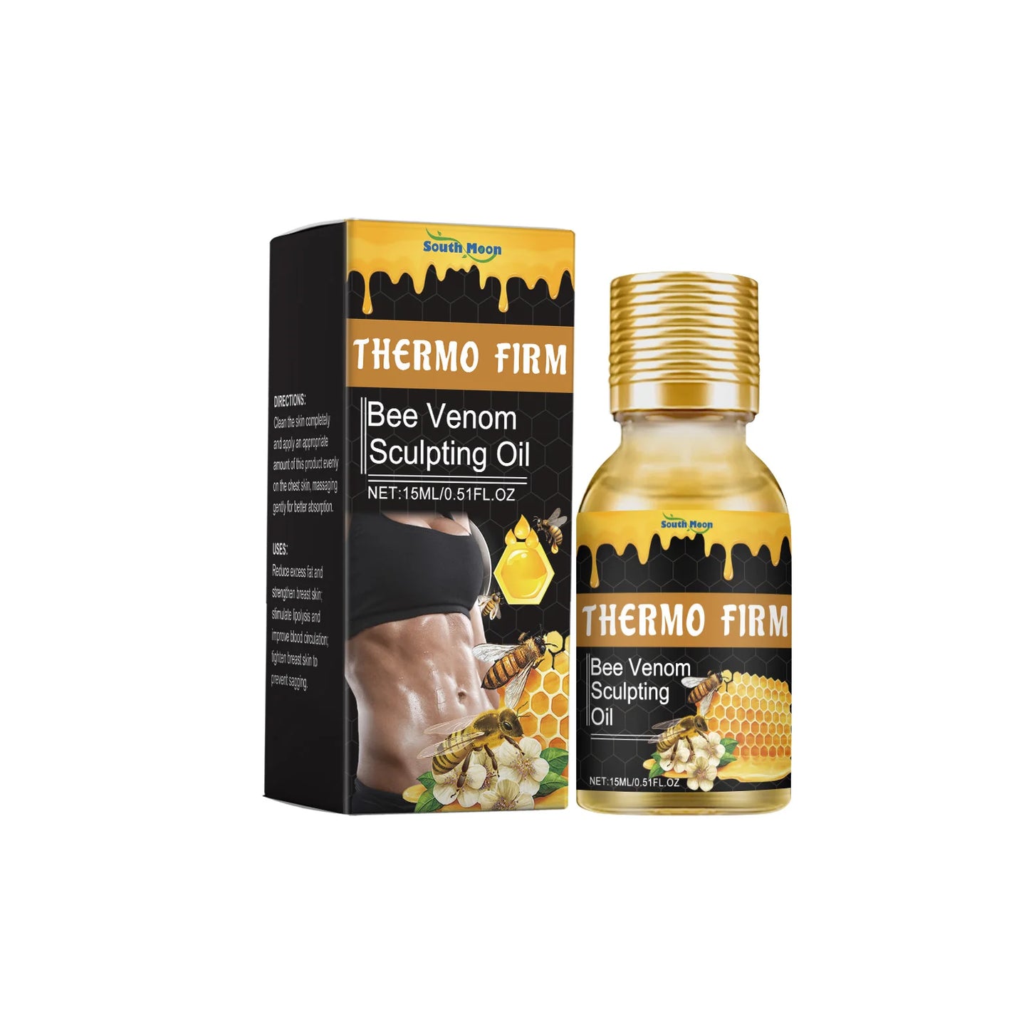 Abdominal Fat Reducing Oils Rapid Fat Burning Waist Cellulite Removal Improve Skin Sagging Firming Body Slimming Massage Oil